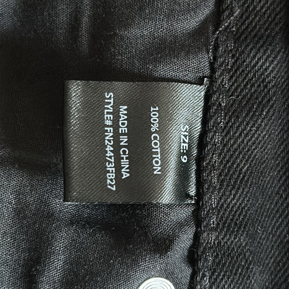 NWT Fashion Nova black driving me wild ripped straight leg jeans - Picture 6 of 6